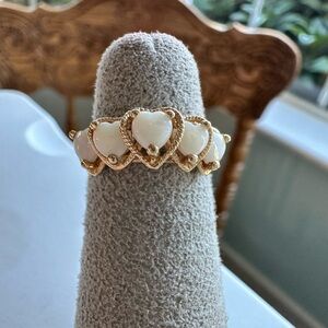 CID Clyde Duneier Opal Heart Ring size 4.5